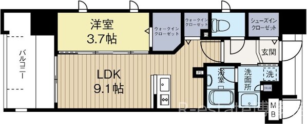 西鉄平尾駅 徒歩8分 2階の物件間取画像